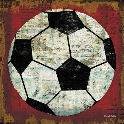 Ball IV on Red by Michael Mullan. SKU 23707a. Archival Giclee Fine art print for wall decor.