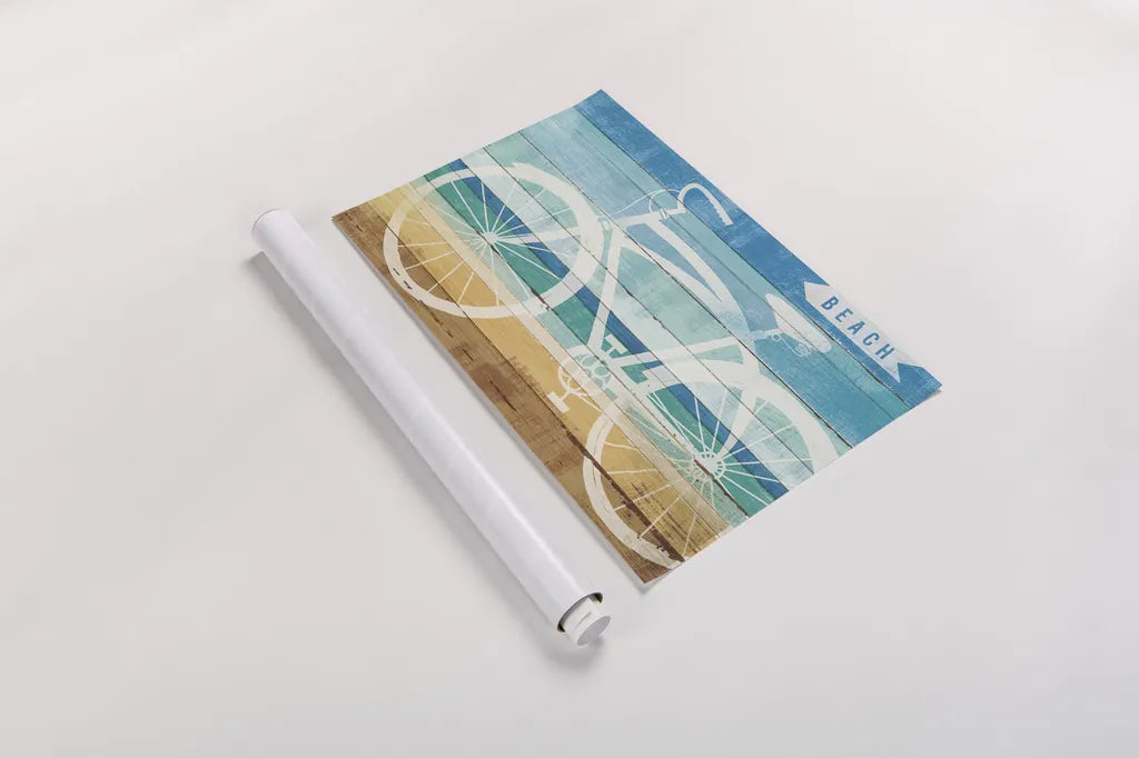 Beachscape Cruiser II by Michael Mullan. shown as a rolled paper print. Available as archival giclee rolled canvas, fine art paper, or poster print. SKU 23115i.