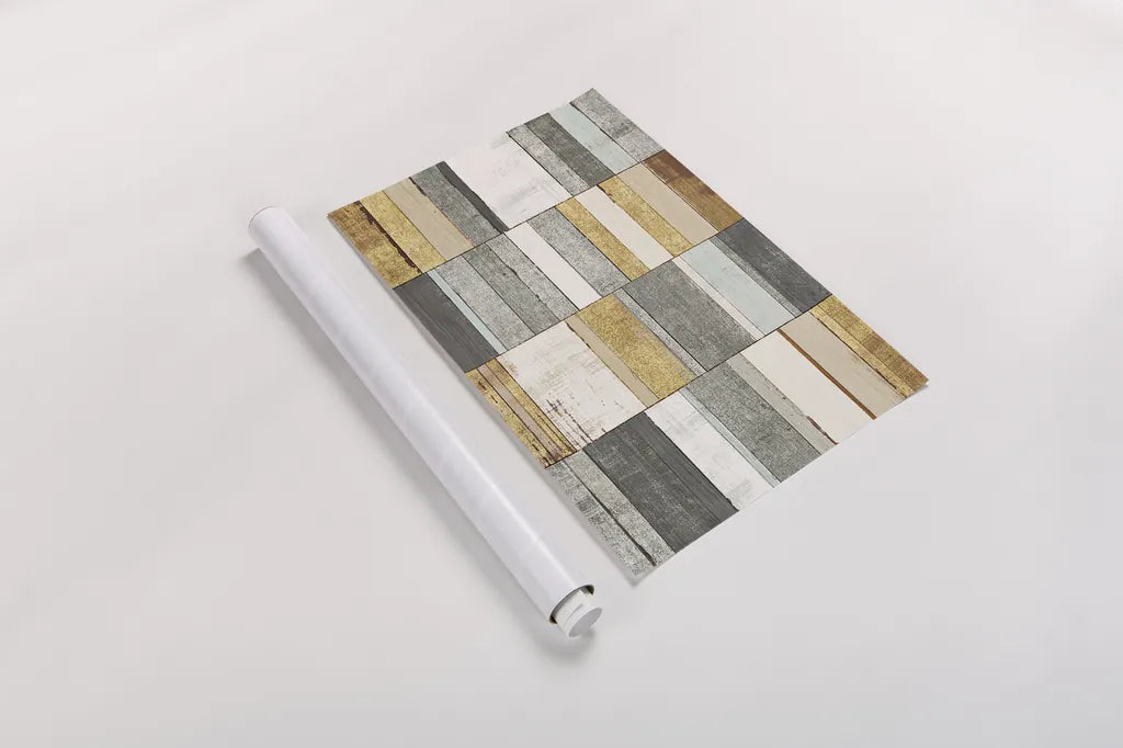 Beachscape I Gold Neutral by Michael Mullan. shown as a rolled paper print. Available as archival giclee rolled canvas, fine art paper, or poster print. SKU 23122i.