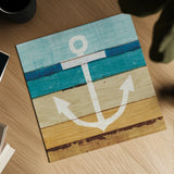Beachscape III Anchor by Michael Mullan. Shown as a detailed flat fine art print, highlighting archival giclee quality. Available as an archival giclee rolled canvas, fine art paper, or poster print. SKU 23130a.