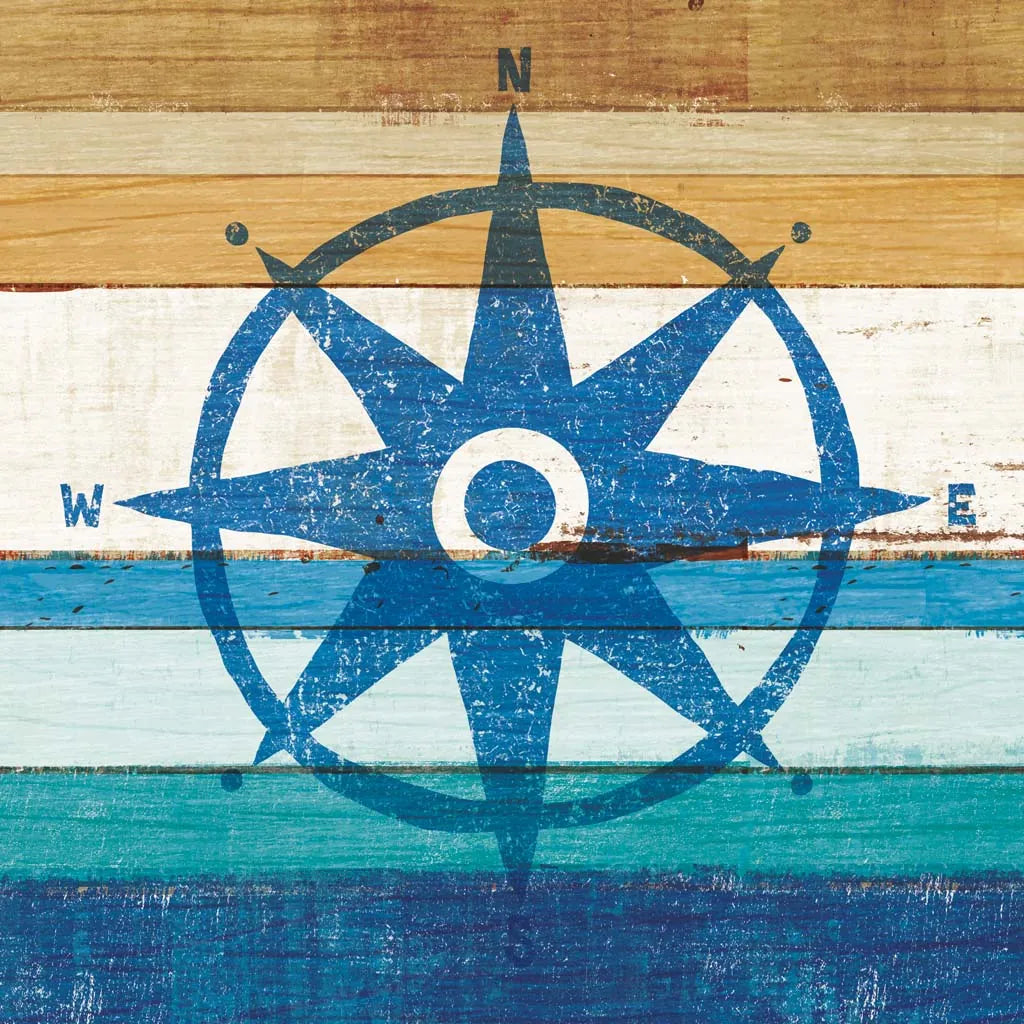 Beachscape IV Compass by Michael Mullan. SKU 23131a. Archival Giclee Fine art print for wall decor.