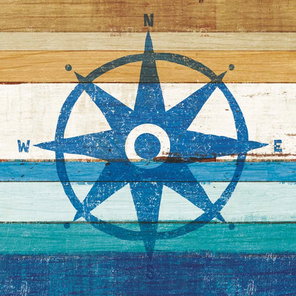 Beachscape IV Compass by Michael Mullan. SKU 23131a. Archival Giclee Fine art print for wall decor.