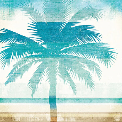 Beachscape Palms II by Michael Mullan. SKU 23153a. Archival Giclee Fine art print for wall decor.