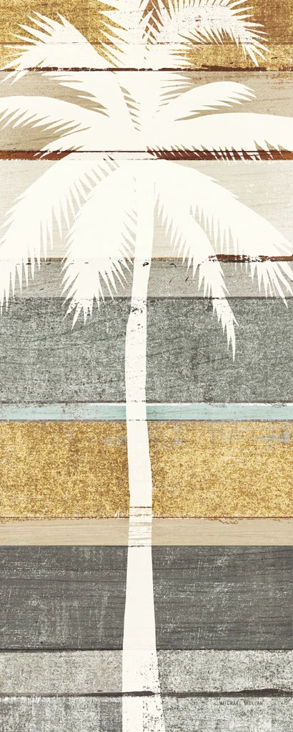 Beachscape Palms V Gold Neutral by Michael Mullan