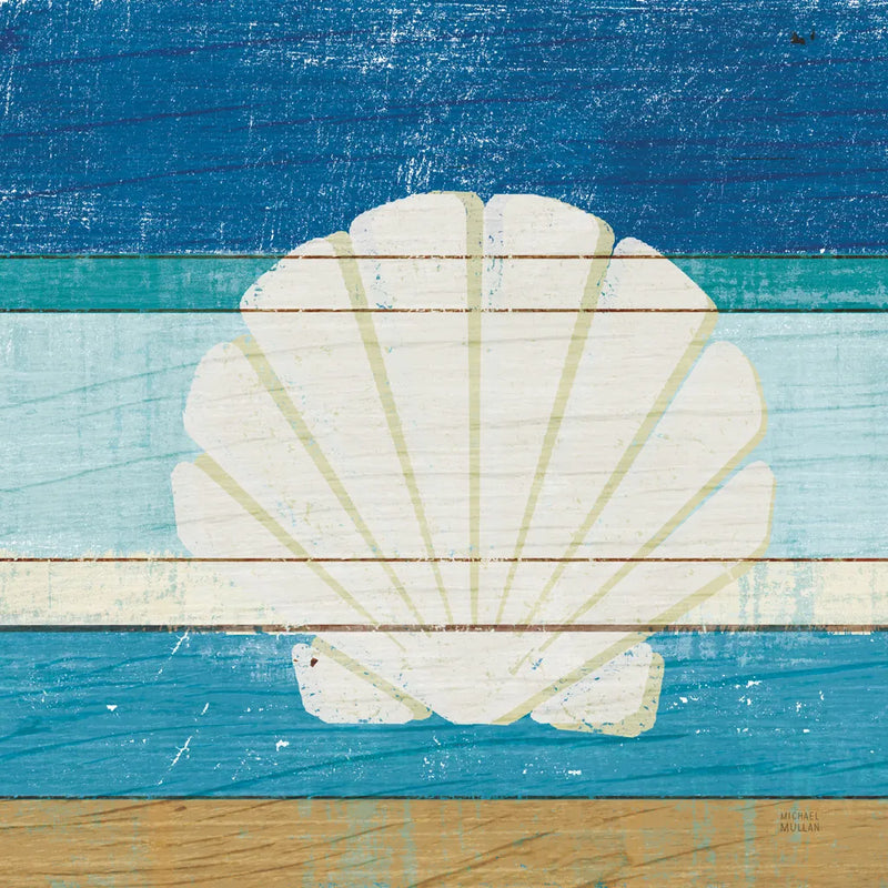 Beachscape Shell v2 by Michael Mullan. SKU 44868a. Archival Giclee Fine art print for wall decor.