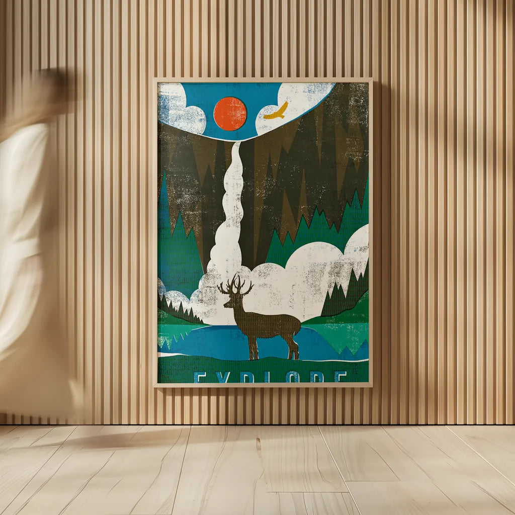 Big Sky II by Michael Mullan. shown as over sized large wall art. Available as an archival giclee rolled canvas, fine art paper, or poster print. SKU 23655h.