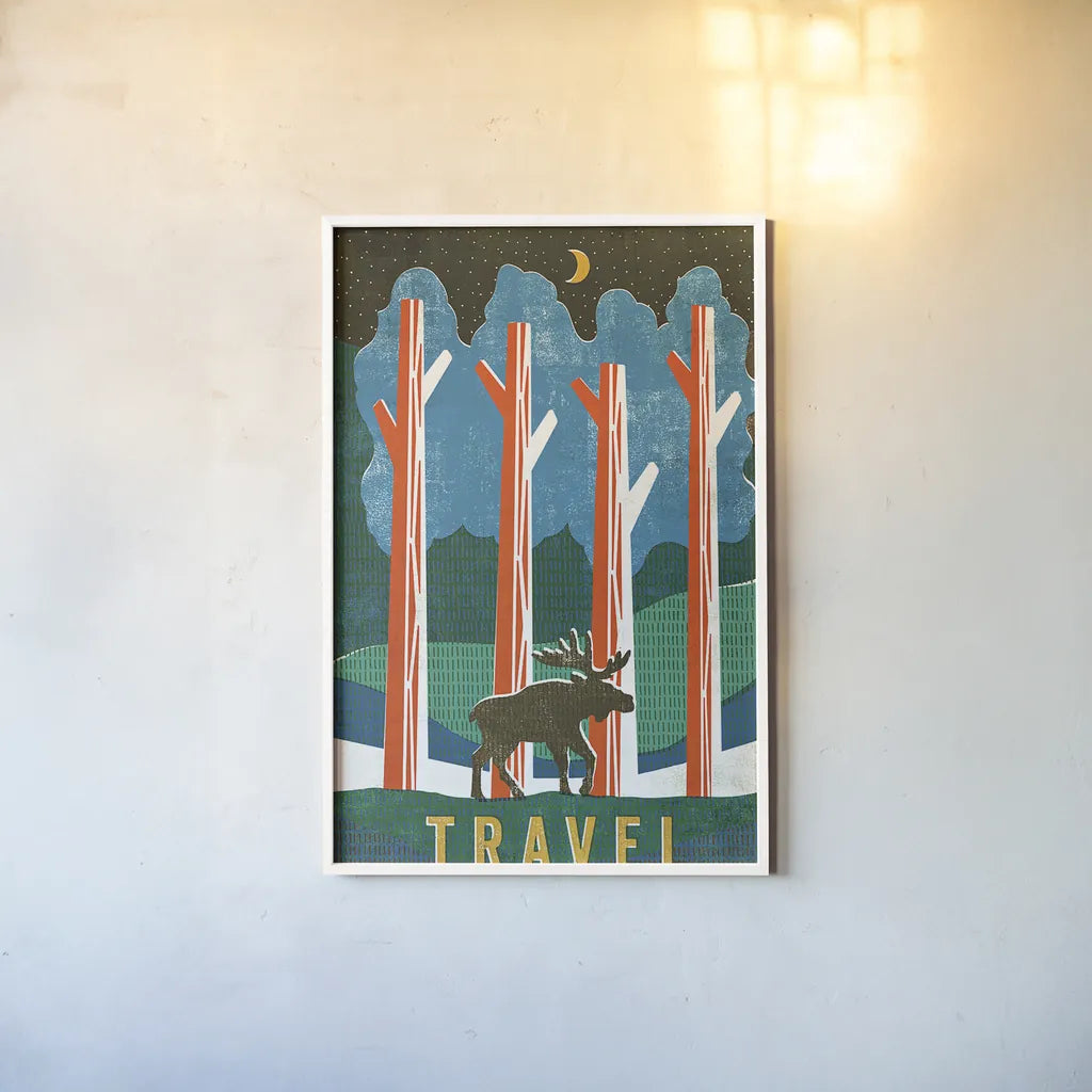 Big Sky III by Michael Mullan. shown as a paper print in a white frame. Available as a archival giclee rolled canvas, fine art paper, or poster print. SKU 23656h.