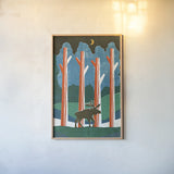 Big Sky III No Words by Michael Mullan. shown as a paper print in a natural frame. Available as a archival giclee rolled canvas, fine art paper, or poster print. SKU 29883h.