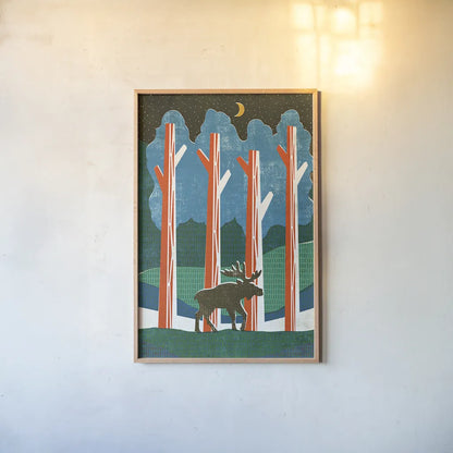 Big Sky III No Words by Michael Mullan. shown as a paper print in a natural frame. Available as a archival giclee rolled canvas, fine art paper, or poster print. SKU 29883h.