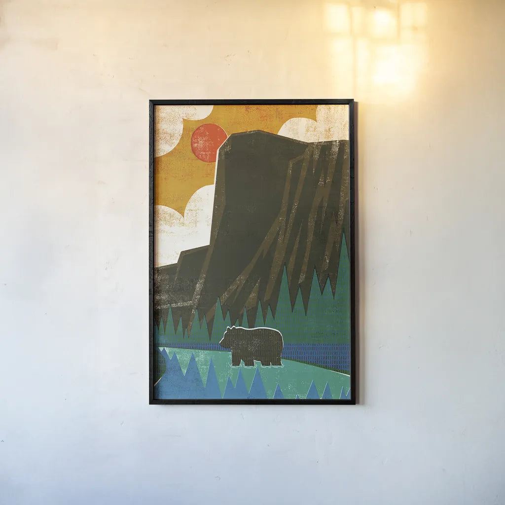 Big Sky IV No Words by Michael Mullan. shown as a paper print in a black flame. Available as a archival giclee rolled canvas, fine art paper, or poster print. SKU 29884h.