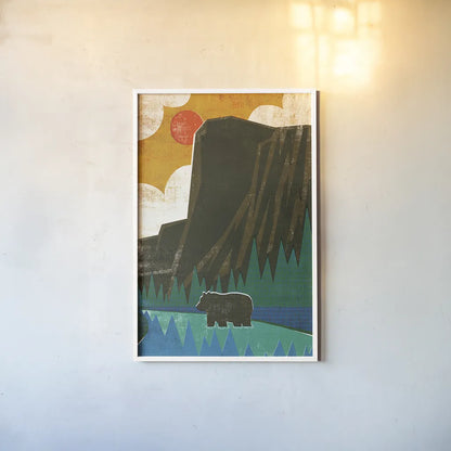 Big Sky IV No Words by Michael Mullan. shown as a paper print in a white frame. Available as a archival giclee rolled canvas, fine art paper, or poster print. SKU 29884h.