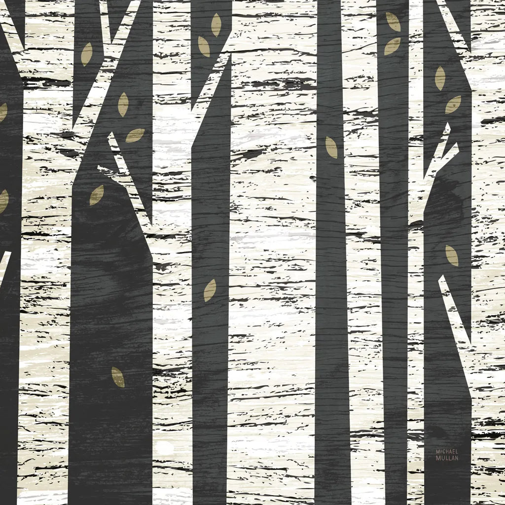 Birch Forest Crop by Michael Mullan. SKU 22501a. Archival Giclee Fine art print for wall decor.