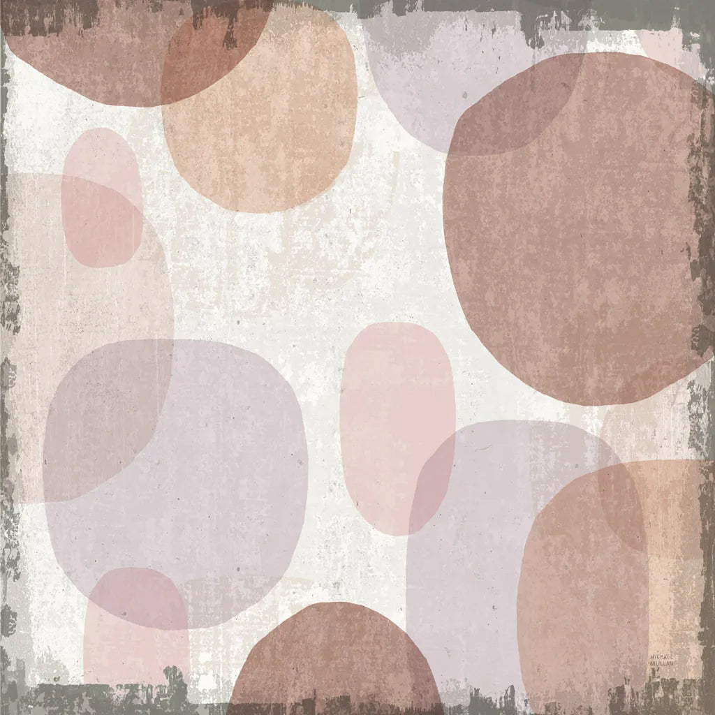 Blush Drips I by Michael Mullan. SKU 42722a. Archival Giclee Fine art print for wall decor.