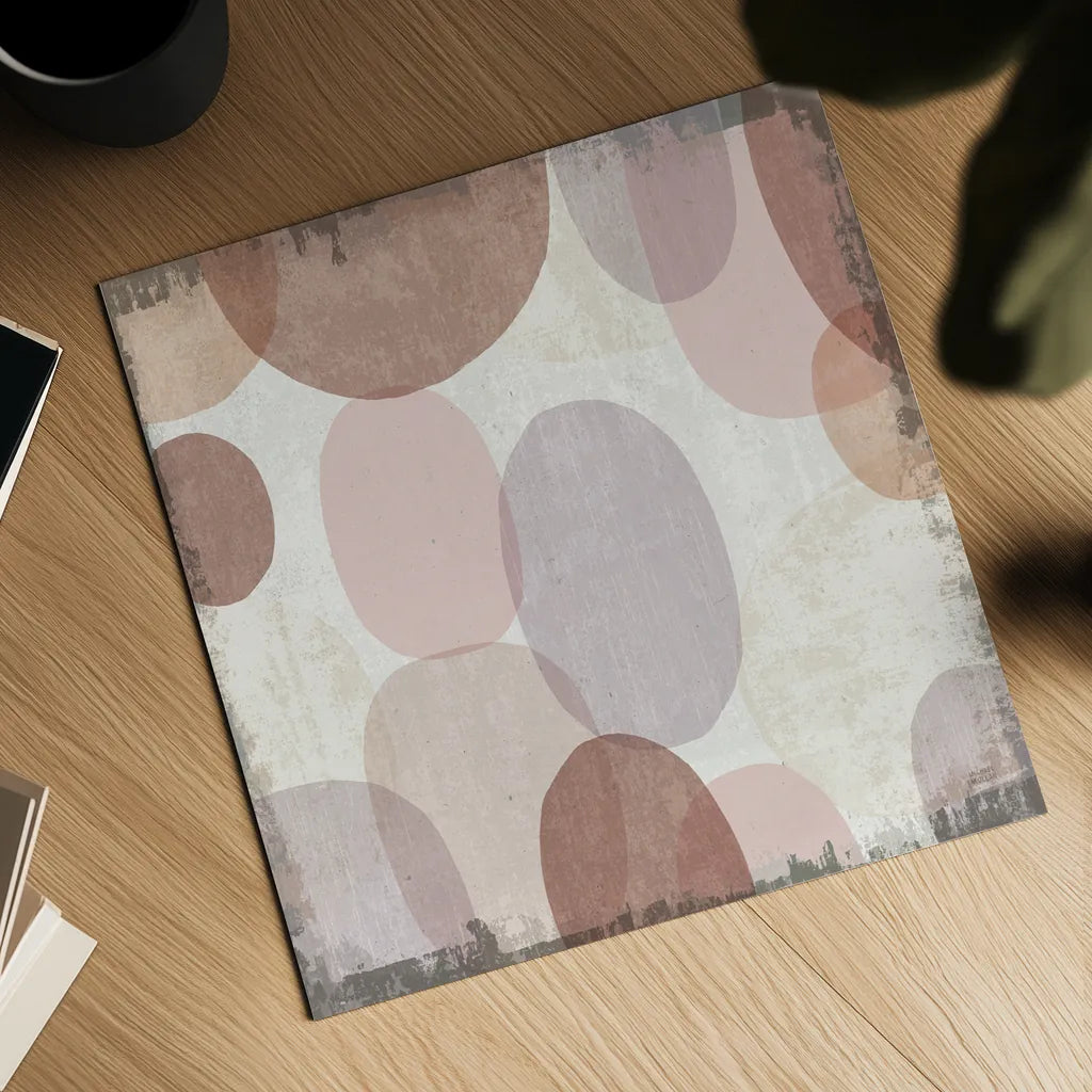 Blush Drips II by Michael Mullan. Shown as a detailed flat fine art print, highlighting archival giclee quality. Available as an archival giclee rolled canvas, fine art paper, or poster print. SKU 42723a.