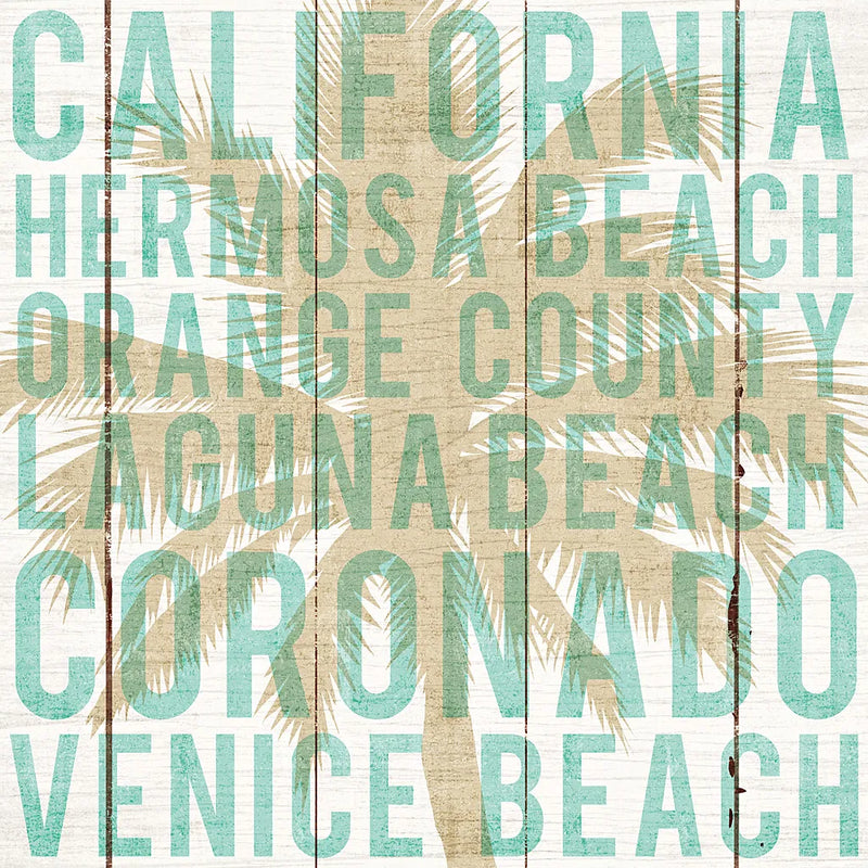 Bon Voyage California Palm by Michael Mullan. SKU 23163a. Archival Giclee Fine art print for wall decor.