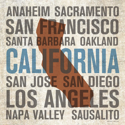 California V2 by Michael Mullan. SKU 18059a. Archival Giclee Fine art print for wall decor.