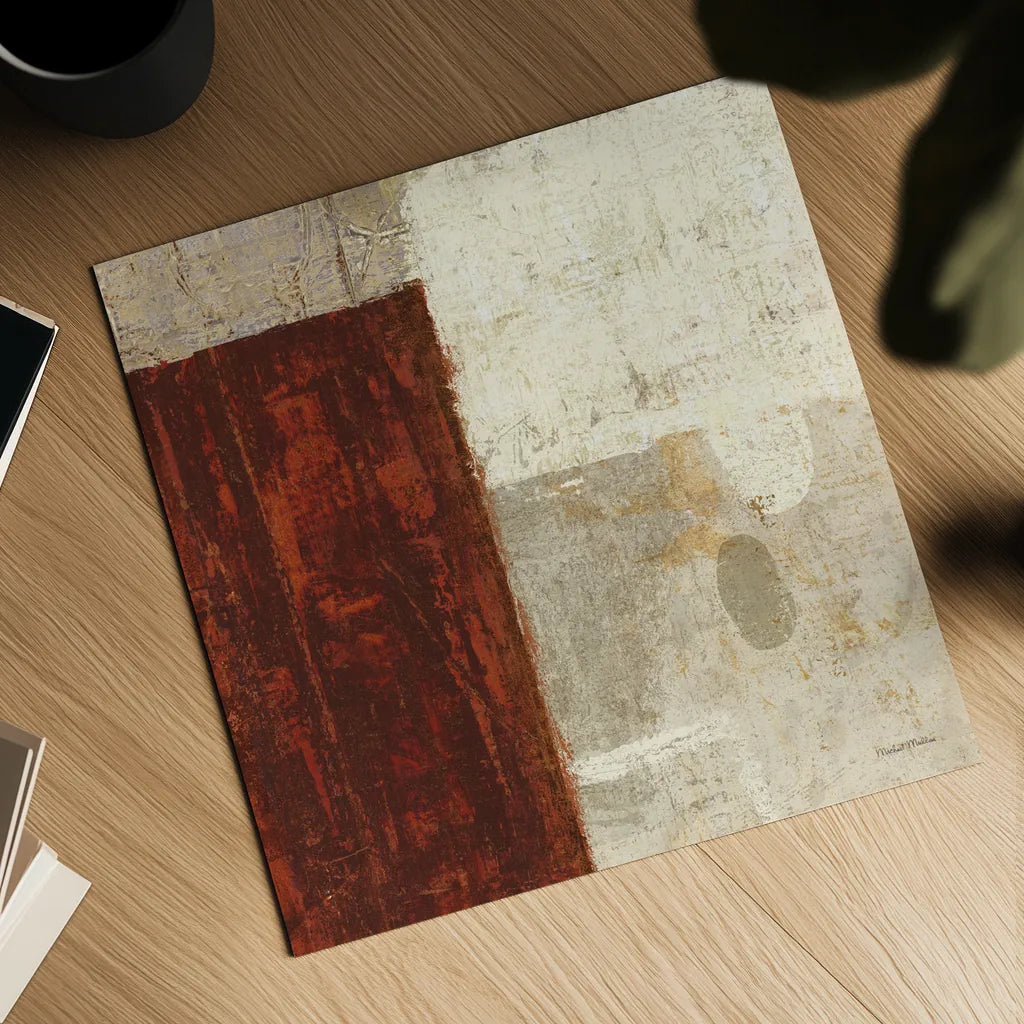 Cayenne Square I by Michael Mullan. Shown as a detailed flat fine art print, highlighting archival giclee quality. Available as an archival giclee rolled canvas, fine art paper, or poster print. SKU 50416a.