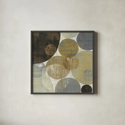 Circulation II by Michael Mullan. Shown in a sleek black glass frame for a contemporary gallery look. Available as an archival giclee rolled canvas, fine art paper, or poster print. SKU 13224a.