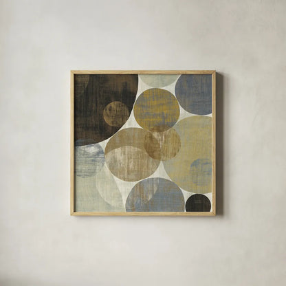 Circulation II by Michael Mullan. Shown in a natural wood glass frame for a timeless modern aesthetic. Available as an archival giclee rolled canvas, fine art paper, or poster print. SKU 13224a.