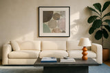 Circulation II v2 Hygge by Michael Mullan. Displayed in a glass frame with matte in a clean modern living room. Available as an archival giclee rolled canvas, fine art paper, or poster print. SKU 33786a.