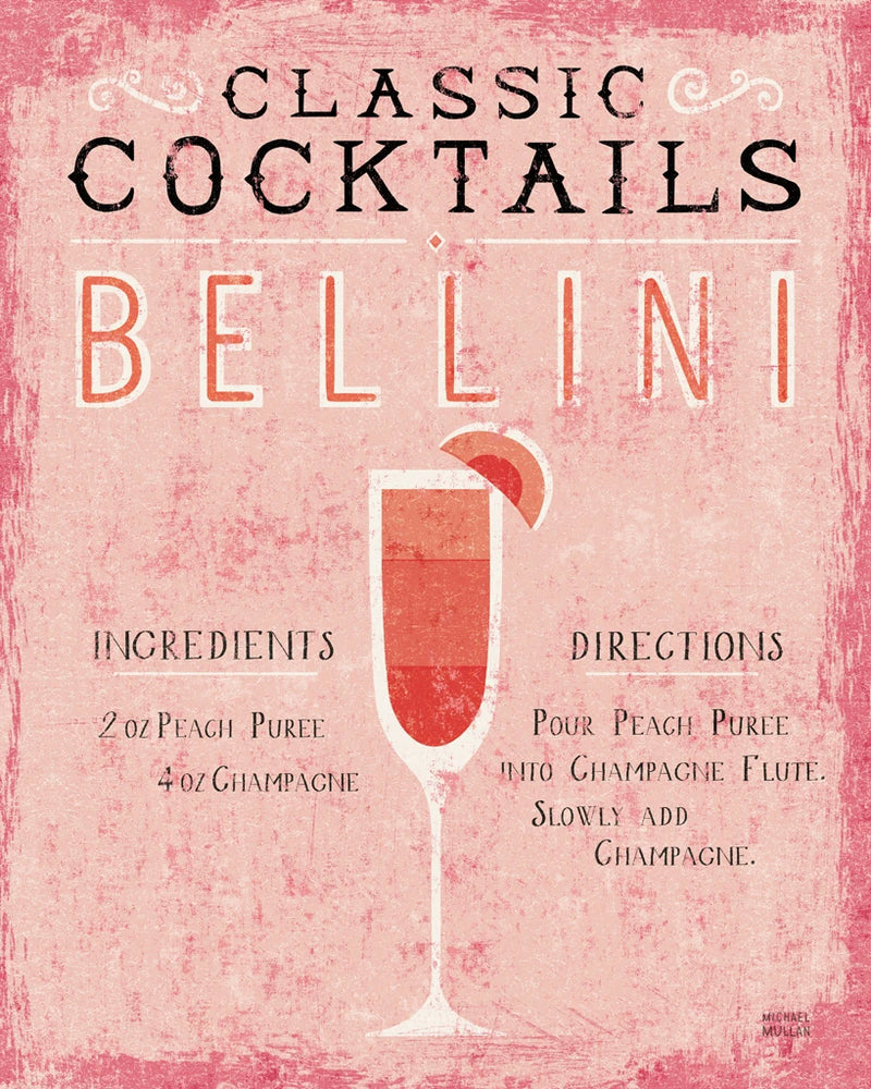 Classic Cocktails Bellini Pink by Michael Mullan