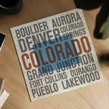 Colorado by Michael Mullan. Shown as a detailed flat fine art print, highlighting archival giclee quality. Available as an archival giclee rolled canvas, fine art paper, or poster print. SKU 18077a.