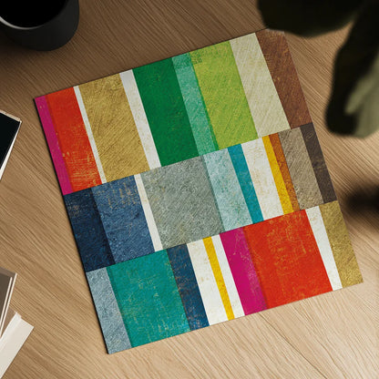 Colorful Abstract by Michael Mullan. Shown as a detailed flat fine art print, highlighting archival giclee quality. Available as an archival giclee rolled canvas, fine art paper, or poster print. SKU 18794a.