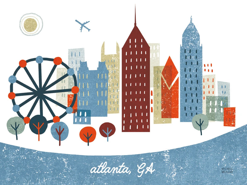 Colorful Atlanta Crop by Michael Mullan