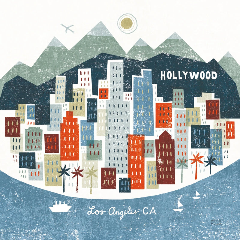 Colorful Los Angeles by Michael Mullan