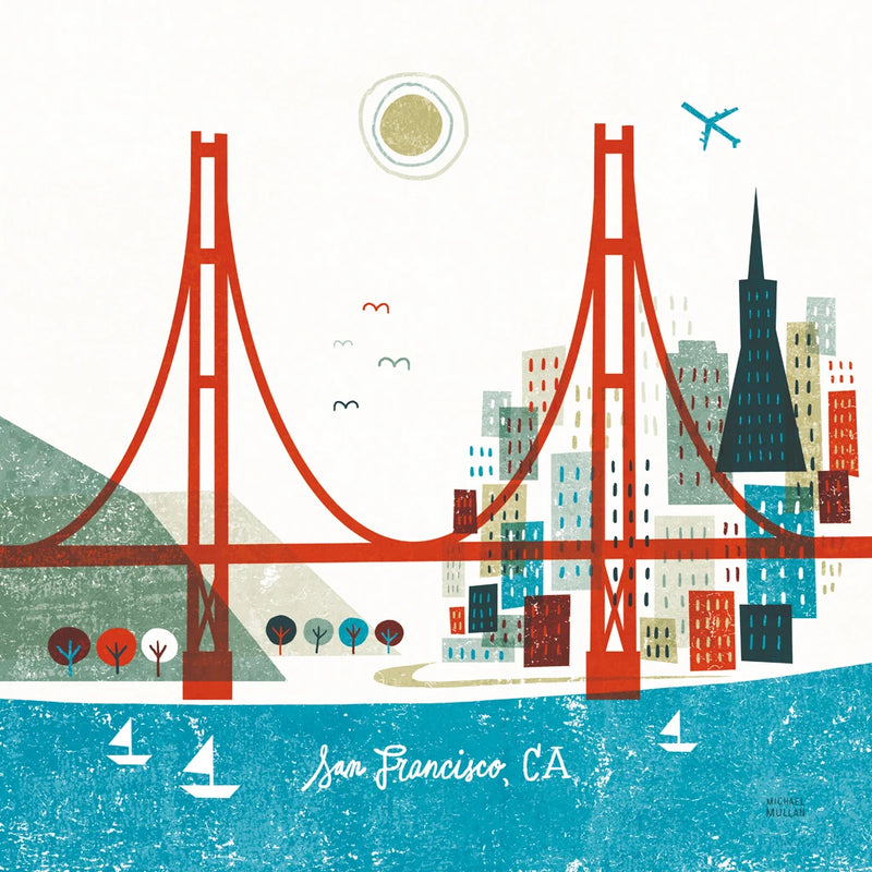 Colorful San Francisco Bright by Michael Mullan