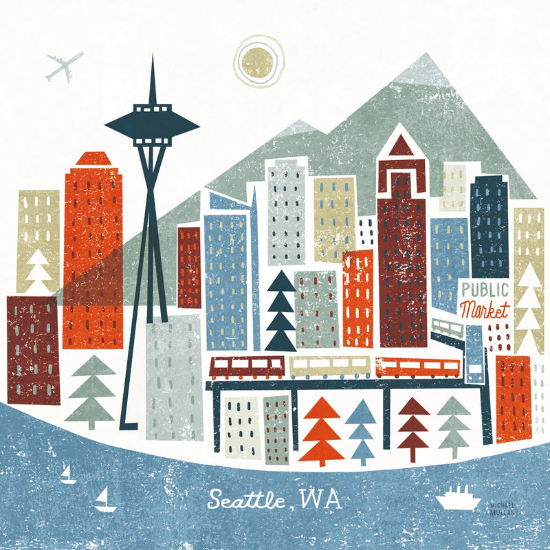 Colorful Seattle by Michael Mullan