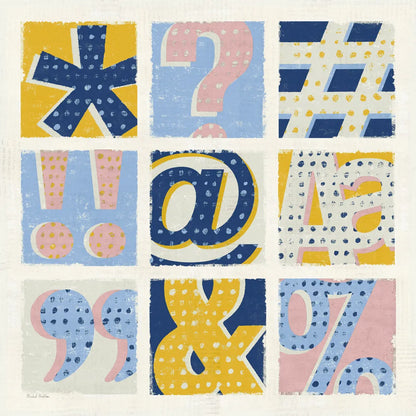 Colorful Statement Bright by Michael Mullan. SKU 56572a. Archival Giclee Fine art print for wall decor.