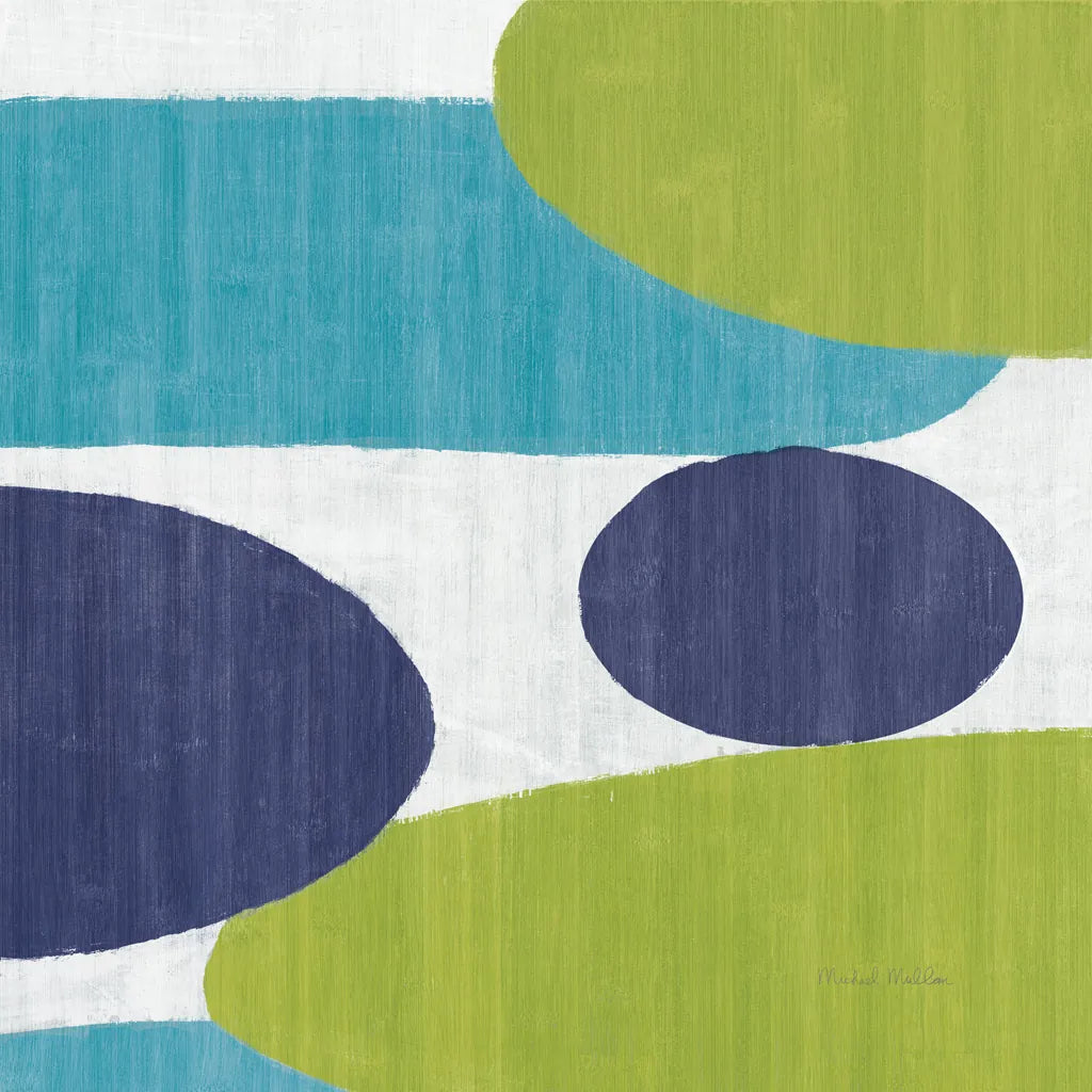 Costa Del Sol I Blue Green by Michael Mullan. SKU 72266a. Archival Giclee Fine art print for wall decor.
