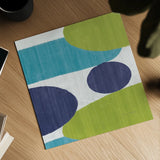 Costa Del Sol I Blue Green by Michael Mullan. Shown as a detailed flat fine art print, highlighting archival giclee quality. Available as an archival giclee rolled canvas, fine art paper, or poster print. SKU 72266a.