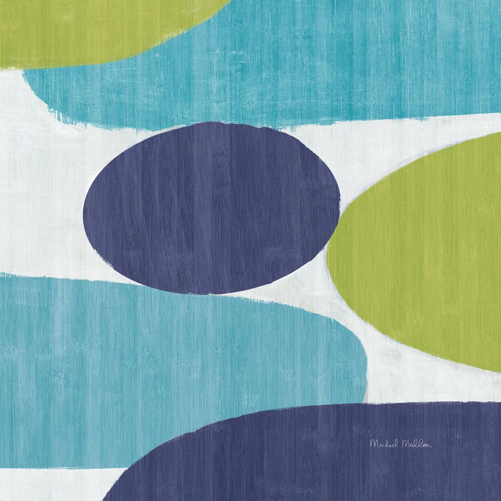 Costa Del Sol II Blue Green by Michael Mullan. SKU 72267a. Archival Giclee Fine art print for wall decor.