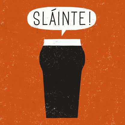Craft Beer Slainte by Michael Mullan. SKU 20356a. Archival Giclee Fine art print for wall decor.
