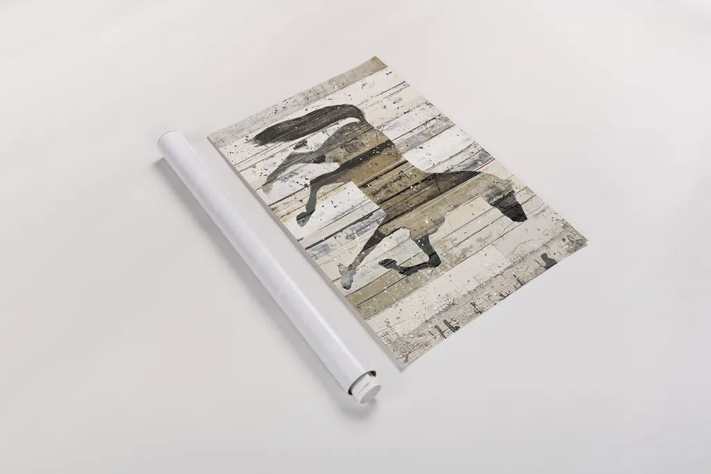 Dark Horse by Michael Mullan. shown as a rolled paper print. Available as archival giclee rolled canvas, fine art paper, or poster print. SKU 13372i.