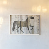 Dark Horse by Michael Mullan. shown as a paper print in a white frame. Available as a archival giclee rolled canvas, fine art paper, or poster print. SKU 13372i.