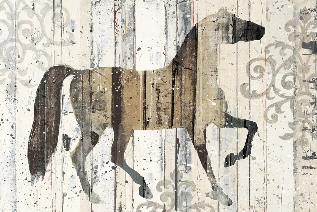 Dark Horse Filigree by Michael Mullan. SKU 51280i. Archival Giclee Fine art print for wall decor.