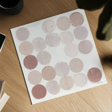 Dots II Square I Blush by Michael Mullan. Shown as a detailed flat fine art print, highlighting archival giclee quality. Available as an archival giclee rolled canvas, fine art paper, or poster print. SKU 42739a.