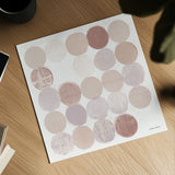 Dots II Square II Blush by Michael Mullan. Shown as a detailed flat fine art print, highlighting archival giclee quality. Available as an archival giclee rolled canvas, fine art paper, or poster print. SKU 42740a.