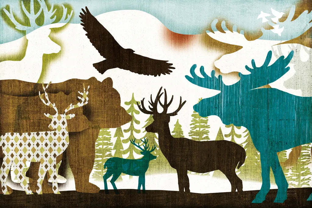 Dweller Collage II by Michael Mullan. SKU 41707i. Archival Giclee Fine art print for wall decor.