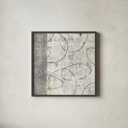 Earth Matter I by Michael Mullan. Shown in a sleek black glass frame for a contemporary gallery look. Available as an archival giclee rolled canvas, fine art paper, or poster print. SKU 3356a.