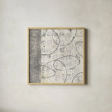 Earth Matter I by Michael Mullan. Shown in a natural wood glass frame for a timeless modern aesthetic. Available as an archival giclee rolled canvas, fine art paper, or poster print. SKU 3356a.
