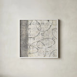 Earth Matter I by Michael Mullan. Shown in a crisp white glass frame for a clean and minimalist style. Available as an archival giclee rolled canvas, fine art paper, or poster print. SKU 3356a.