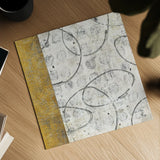 Earth Matter I Gold by Michael Mullan. Shown as a detailed flat fine art print, highlighting archival giclee quality. Available as an archival giclee rolled canvas, fine art paper, or poster print. SKU 30295a.