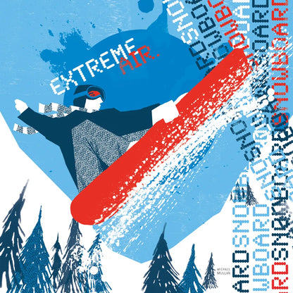 Extreme Air I by Michael Mullan. SKU 3684a. Archival Giclee Fine art print for wall decor.