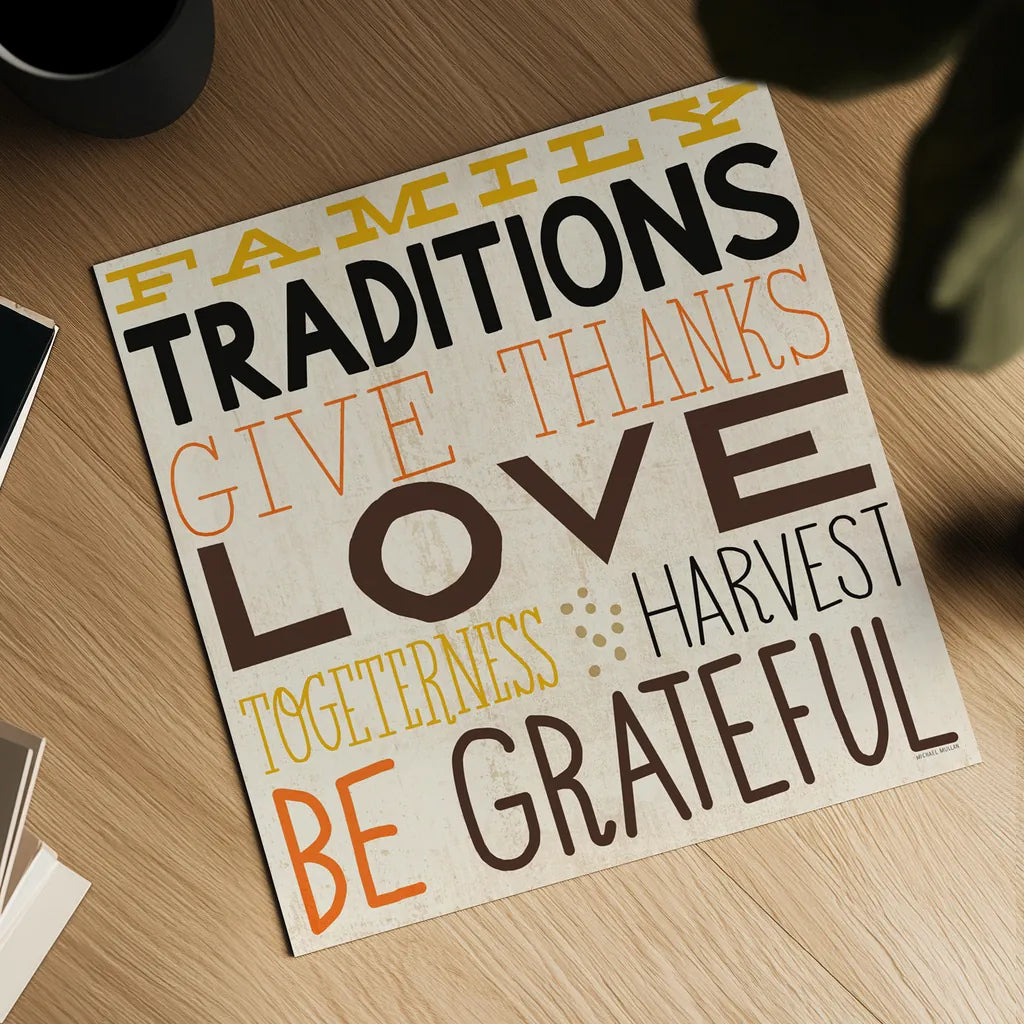 Family Traditions by Michael Mullan. Shown as a detailed flat fine art print, highlighting archival giclee quality. Available as an archival giclee rolled canvas, fine art paper, or poster print. SKU 57874a.