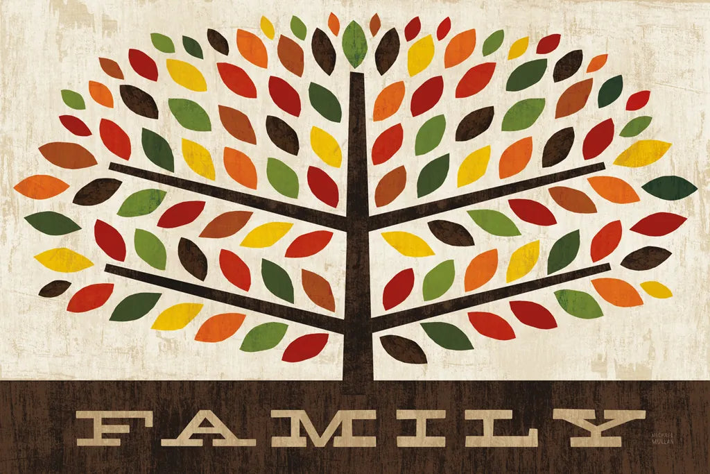 Family Tree by Michael Mullan. SKU 19998i. Archival Giclee Fine art print for wall decor.