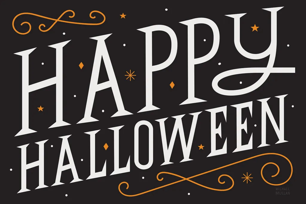 Festive Fright I by Michael Mullan. SKU 48263i. Archival Giclee Fine art print for wall decor.